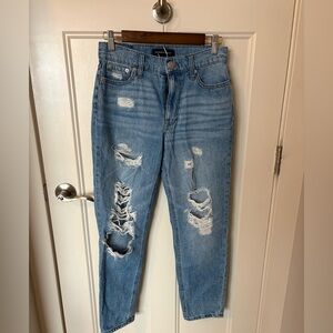 Women’s Aeropostale Distressed Mom Jeans